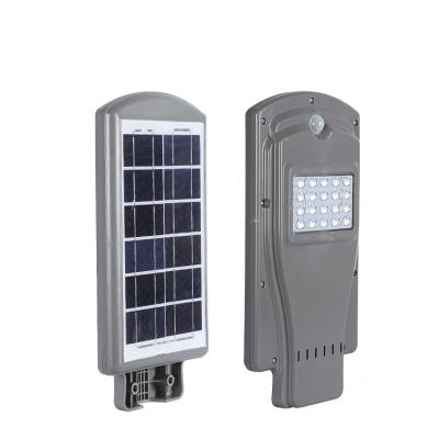 China ROAD 20w 40w 60w all in one solar panel ip65 abs material solar led street light for sale