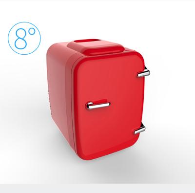 China 4L Mini Fridge Car Portable Mini Fridge Beauty THERMOELECTRIC Hot Cold Fridge for sale