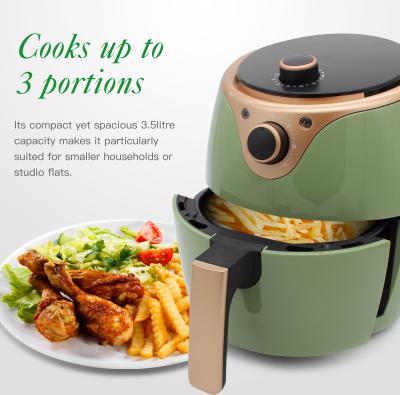 China Auto Power Off 3.5L 4.5L 7L Multifunctional Commercial Deep Fryer Oven Air Fryer Without Oil for sale