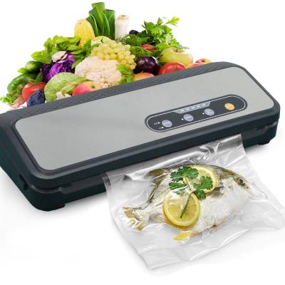 China 220V/110V Mini Hand Held Black Vacuum Sealer Packaging Machine With Free 10pcs Vacuum Bags for sale