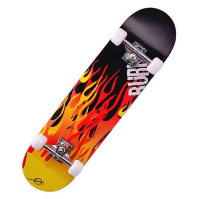 China Youth Style 4 Double Wheel Maple Plus Multicolor Board Kick Skateboard For Sale for sale