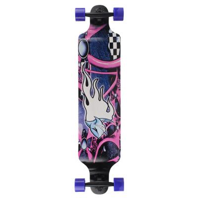 China Outdoor Activities Brush Chinese Street Long Skateboard Maple Board For Adult Girls Teens for sale