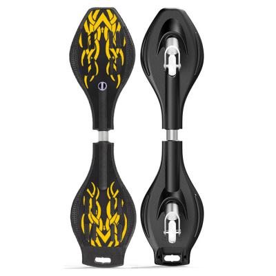 China Adult Wing Type High Quality Adult 2 Wheels Surfing Snake Skateboard Waterproof Lightning for sale