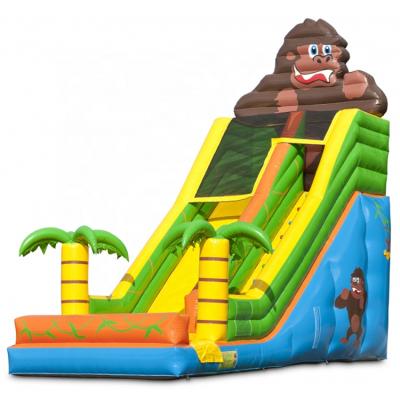 China exterior & high quality indoor playground super inflatable gorilla dry slide, carcass inflatable slides for sale for sale