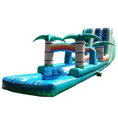 China exterior & Indoor Commercial Tropical Jungle Playground Inflatable Water Slide Inflatable Pool Slide For Sale for sale