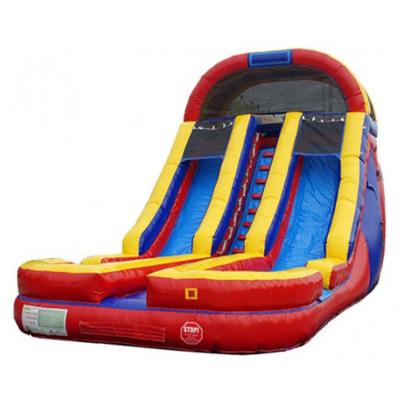 China exterior & Double Lanes Water Popular Indoor Inflatable Slide Adult Kids Cheap Commercial Inflatable Playground Slides for sale