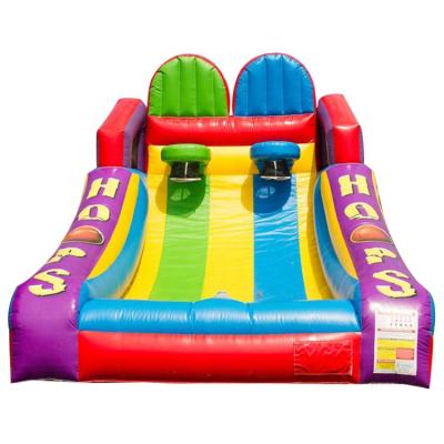 China Super funny inflatable bungee basketball game outdoor/indoor mall//amusement park, inflatable basketball bungee race for sale for sale