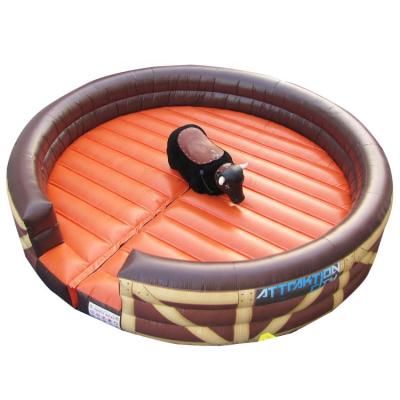 China exterior & Adults Indoor Outdoor Commercial Mechanical Inflatable Bullfighting Mat Inflatable Playground Bull Playground Games With Free Inflatable Mattress for sale