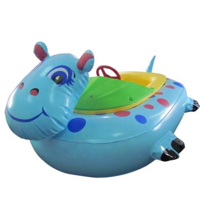 China Construction of plastic & PVC fun rides hippo aqua bumper boat, electric ride on toy boat motor, battery operated toy boat for sale for sale