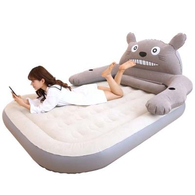 China Popular Home Use Cartoon Inflatable Inflatable Air Bed (Height) Inflatable Sofa With Cartoon Head For Sale for sale