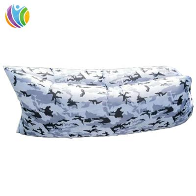 China wholesale price playground indoor or outdoor inflatable sleeping bag,quick air inflation sofa,camouflage color beach air sofa for sale for sale