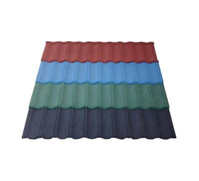 China Color stone coated metal roof tile for building material Te koop