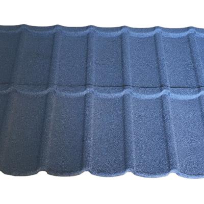 China flat aluminum roof tile of stone coated metal roof tile for sale