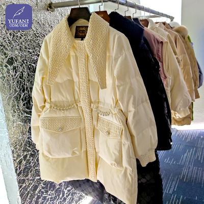 China YuFan Waterproof Professional High End Custom ODM OEM Down Jacket Manufacture China Brand Factory Frachtjuwel Dam Dunjacka for sale