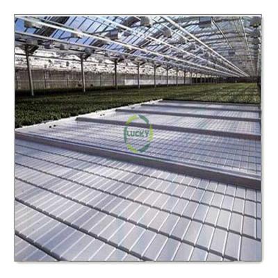 China Greenhouse Hydroponics System Greenhouse New Premium Plastic Rolling Benches Grow Table Ebb and Flow Rolling Bench Stick to Hold Net for sale