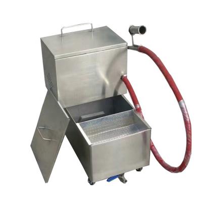 China Deep Frying Oil Restaurant Deep Fryer Oil Filter Machine for sale