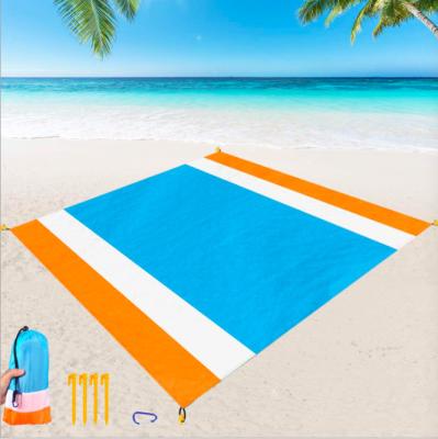 China Oxford Beach Sustainable Outdoor Blanket Packable Picnic Blanket Ultralight Water Proof And Drying Beach Mat For Outdoor Travel for sale