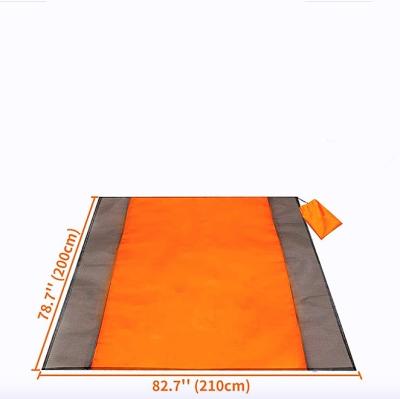 China Oxford Picnic Covers Waterproof Sand Proof For 4~7 Adults Oversized Lightweight Beach Mat Sustainable Portable Sitting Mat For Travel for sale