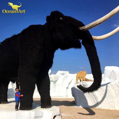 China Amusement Park Realistic Museum Outdoor Animals Normal Woolly Gigantic Woolly Mammoth for sale