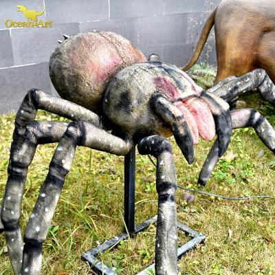 China Animatronic life size spider china model animated theme park spider theme park animatronic model for sale