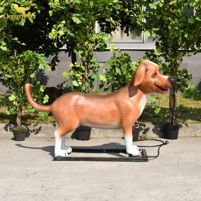 China Realistic animatronic life size simulation dog show animal model for sale for sale