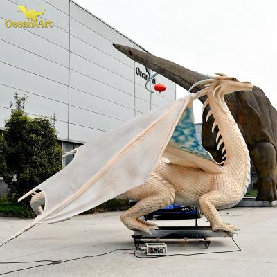 China Most Popular Animatronic Dragon Fly Theme Park Real Life Simulation Robot High Role Playing Life Size Dragon For Sale for sale