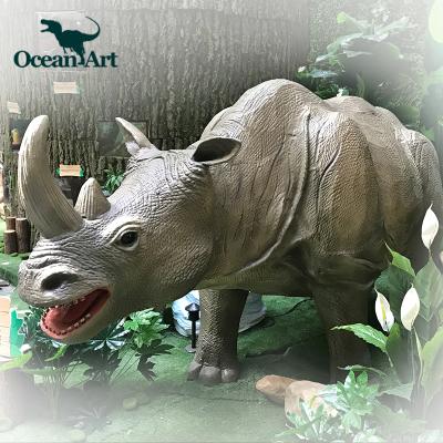 China Museum Theme Park Fiberglass Resin Sculpture Animal for sale