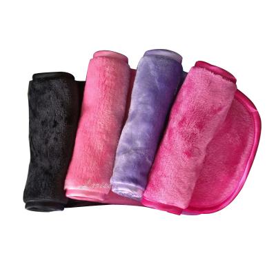 China Remove With Water Only Hot Colored Makeup Cloth Chemical Free Microfiber Remover Washable Towels for sale