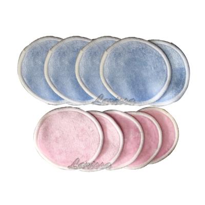 China Remove makeup bamboo velvet 3 layers face reusable make up remover pads washable makeup remover pads with konjac sponge for wholesales for sale