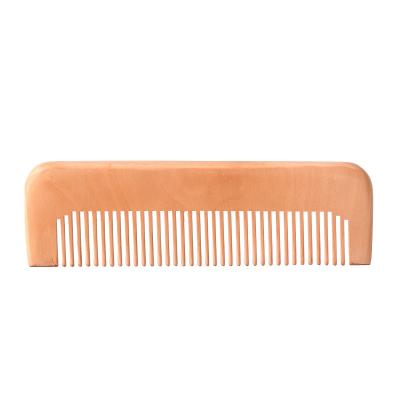 China Custom Travel Hotel Lettering Barbs Paint Anti-Static Straight Wooden Comb for sale