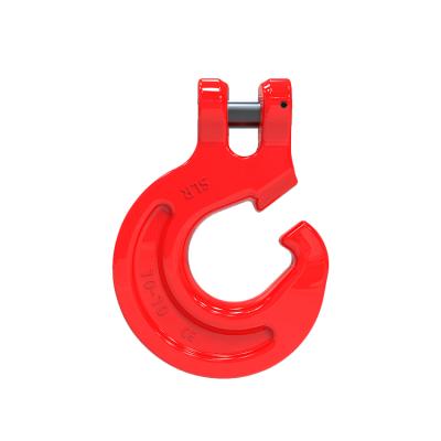 China Clevis Forest Hook Alloy steel drop forged g80 clevis forest hook / C clevis hook for logging for sale