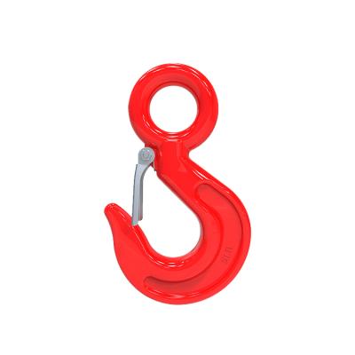 China Heavy Industry Eye Sling Hook / Eye Type Heavy Crane Hook /Eye Safety Hook With Safety Latch for sale