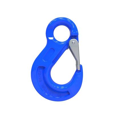 China Eye Sling Hook Shenli Rigging G100 Eye Sling Hook With Cast Latch / Forged Eye Crane Hook for sale