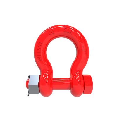 China Dee Shackle Bolt Type High Alloy Steel Bolt Type Force Forged Bow Shackle / Bolt Shackle for sale