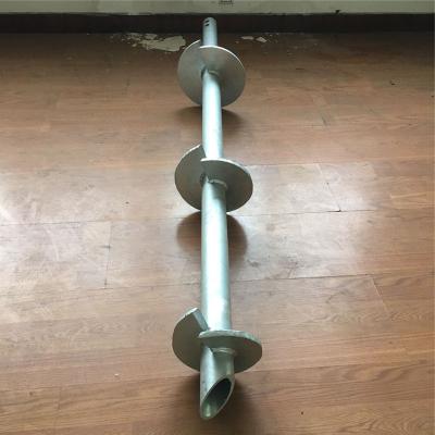 China Construction Hot Dip Galvanized Steel No Dig Earth Round Screw Post Post Anchor for sale