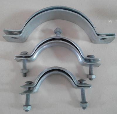 China Pipe Clamp Two Hole Metal Pipe Strap Clamp for sale