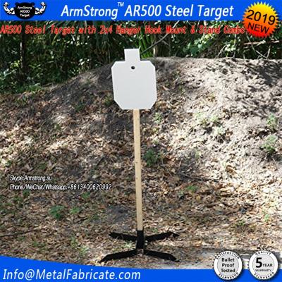 China Armstrong Metal T13 10inch 2x4 ANGLE TARGET HANGER Practice Shooting AND STANDING COMBINED for sale