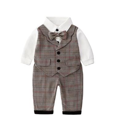 China 2022 autumn version Korean new ENGLAND STYLE spring Korean new gentleman and boy's British children's suit vest pants set wholesale for sale