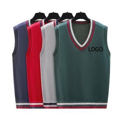 China Autumn and winter new product vests custom made campus style English cotton yarn coat school children's garden breathable pure clothes for sale