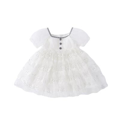 China 2022 new spring sequin g mesh girls skirt casual puffy dress summer birthday party dress dress Xi'an foreign women's temperament for sale