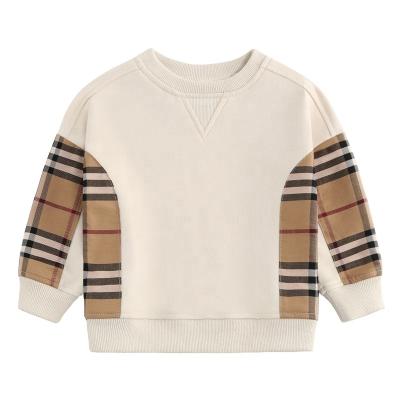 China New 2022 nc casual spring style plaid children's sweatshirts for kids cotton men's trend full knitting wholesales for sale