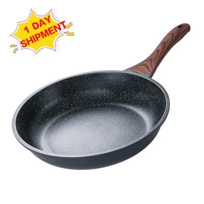 China Sustainable Cookware Pots Quick Advance Non Stick Cast Iron Stone Kitchen Nonstick Cooking Sauce Pan Set Frying Pan for sale