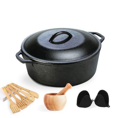 China Indian Outdoor Cooking Clay Cookware Pan Sets Non Stick Die Casting Kitchen Accessories Cheap Wholesale Viable Casserole Pot for sale