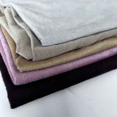 China Factory Supply Anti-Static Clothing Clothes Coat Use Soft And Windproof Warp Suede Fabric Stretch Faux Suede Knitting Fabric for sale