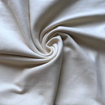 China Brushed Sueded 2023 Hot Selling Fashion Clothes Used High Quality Two Way Stretch Suede Fabric for sale