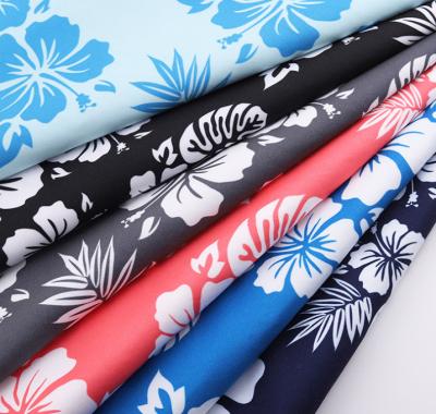 China Hot Selling Tear-resistant Summer Beach Short Pants Uses Cheap Printed Polyester Peach Skin Fabric for sale