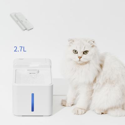 China 29dB Automatic Super Quiet Automatic Pet Fountain 2.7L Large Capacity Cat Water Fountain For Cats and Small Dogs for sale