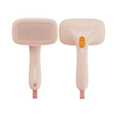 China Viable Wholesale Solvent Brush Self-cleaning Pet Grooming Hair Maker Slicker Pet Brush for Dog and Cats for sale