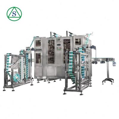 China High Speed ​​Lndustry Food Journal Double Sides Chemical Wash Bottles Sleeve Labeling Machine for sale