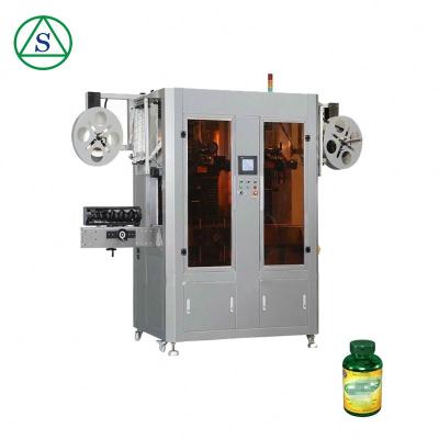 China Food Custom Healthcare Lndustry Products Dual Heads Labeling Machine For Plastic Bottles for sale